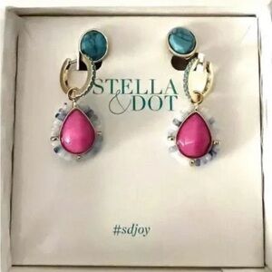 Stella&Dot Pink Drop Eartings